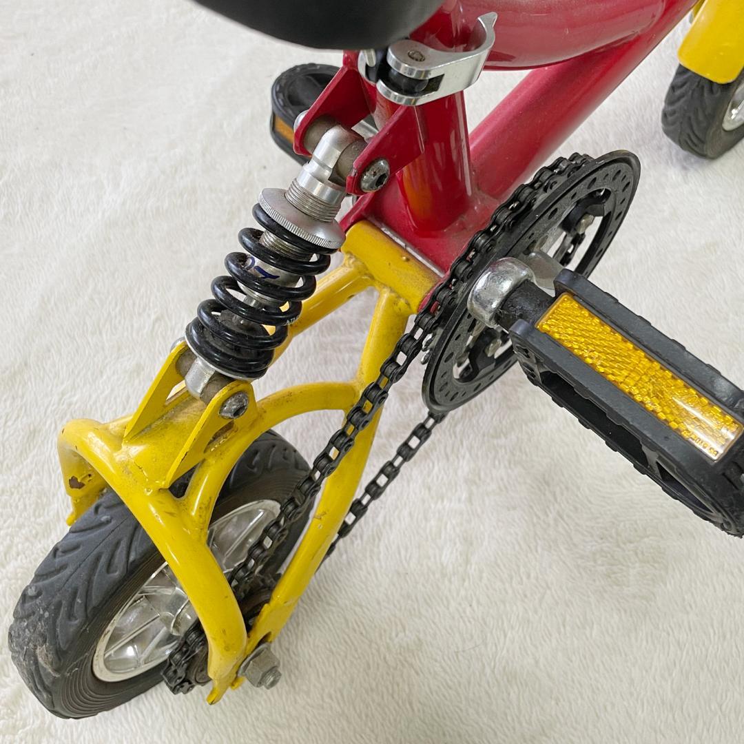 【OSA】サスペンション付き 豆チャリ／ミニ自転車 極小サイズ レトロ