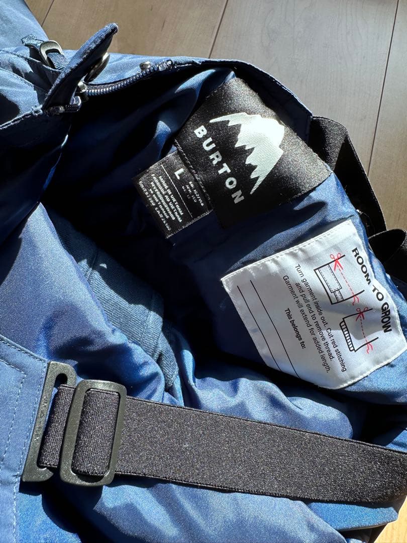 BURTON スノーボード　ビブパンツLサイズネイビー