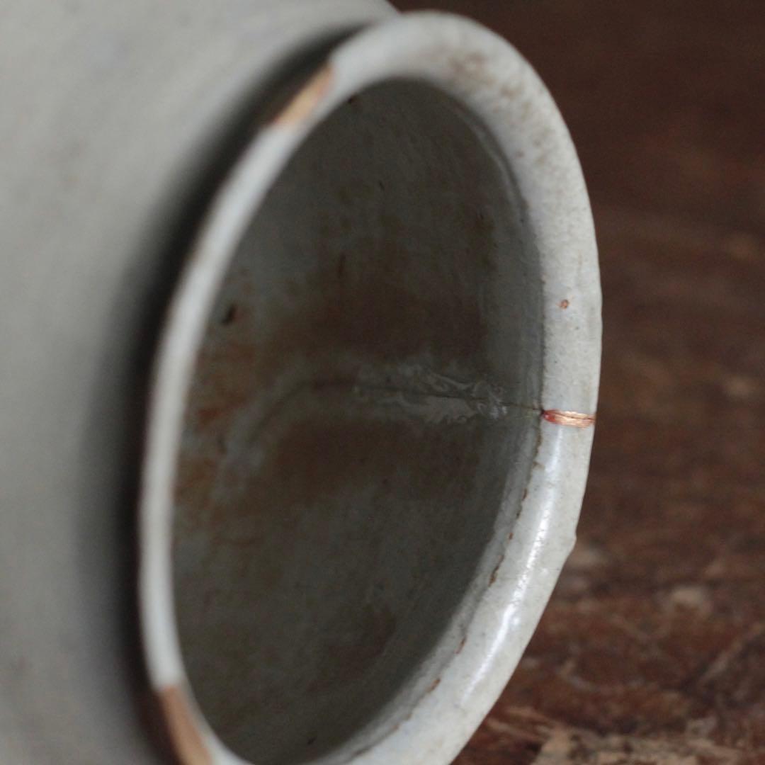 李朝 堅手 塩笥壷 朝鮮美術 古美術 古道具 李朝白磁 アンティーク