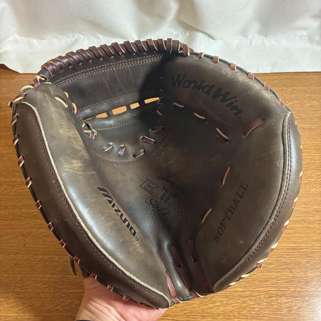 ミズノ ワールドウィン 一般軟式 キャッチャーミット 美品 日本製