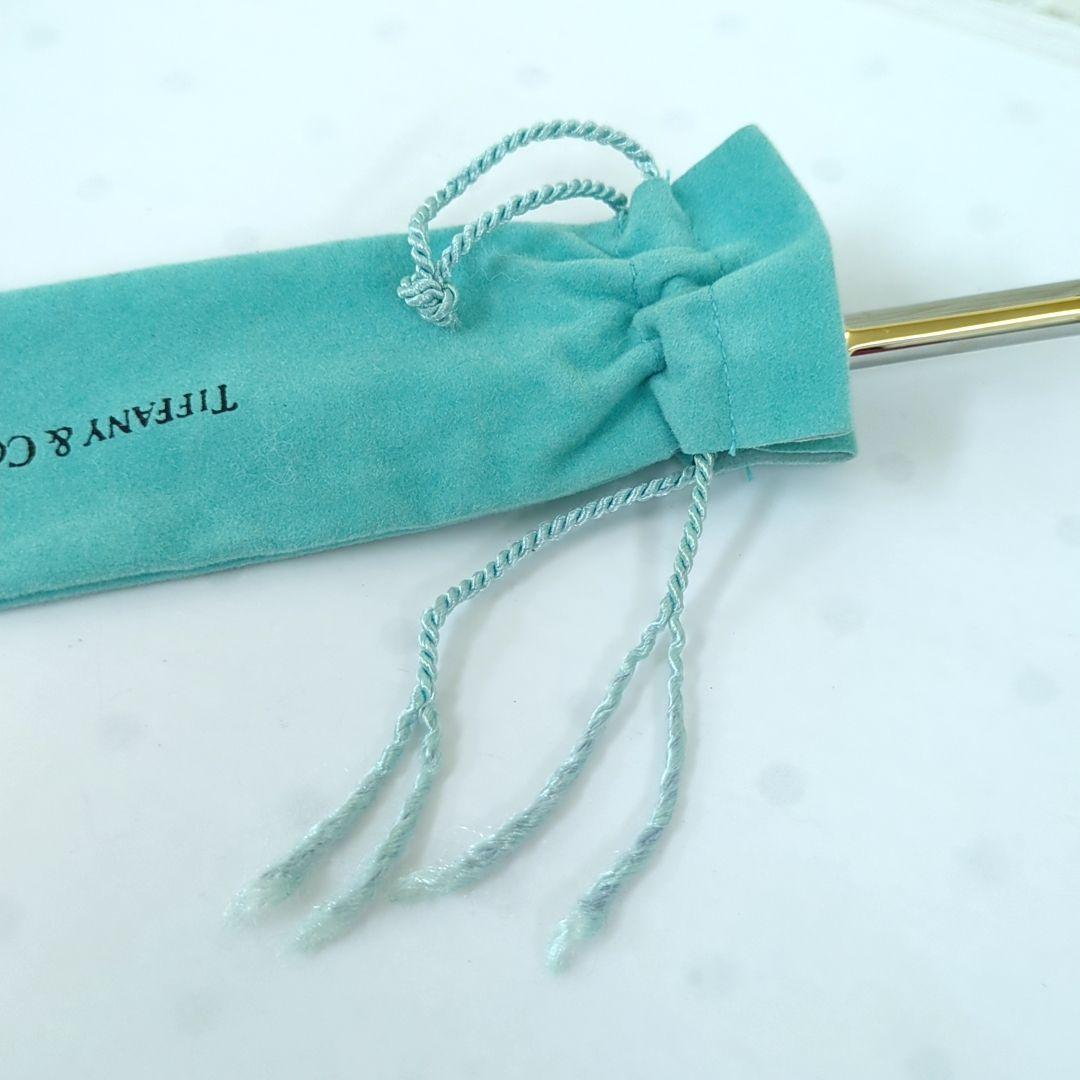 ティファニー Tクリップ ボールペン グレー ゴールドカラーアメリカ製