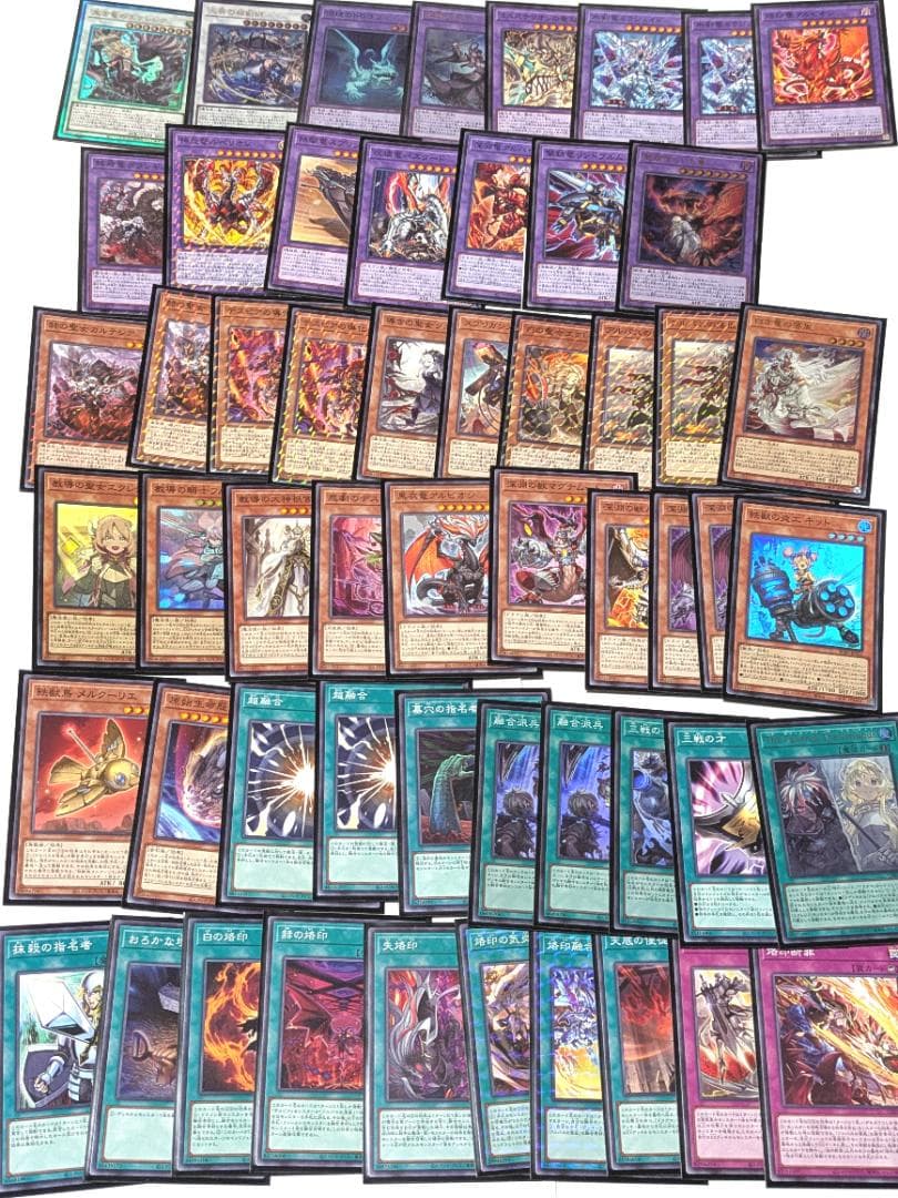 遊戯王OCG構築済みデッキ 烙印デッキ 白の物語スリーブ付き サイドデッキあり