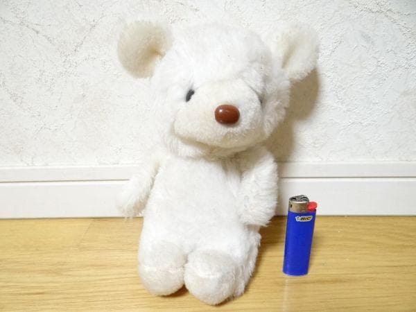 70年代 ビンテージ 白くま 熊 クマ ベアー ぬいぐるみ レトロ 昭和 当時物