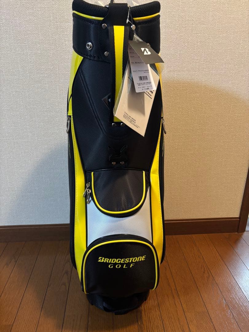 BRIDGESTONE ゴルフ キャディバッグ 黒/黄/白