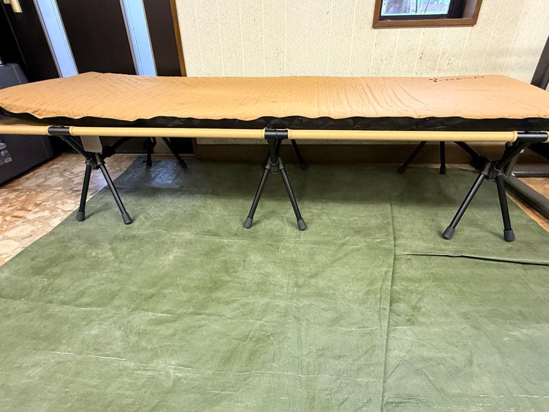 VENTLAXツーウェイコット ＋ インフレータブルマット セット　コヨーテ