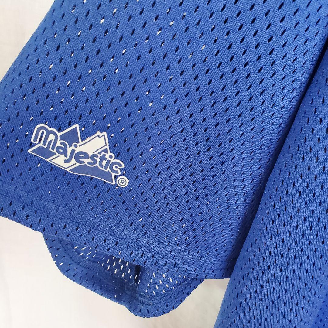 majestic マジェスティック カブス Tシャツ アメリカ製 クマ 青 熊