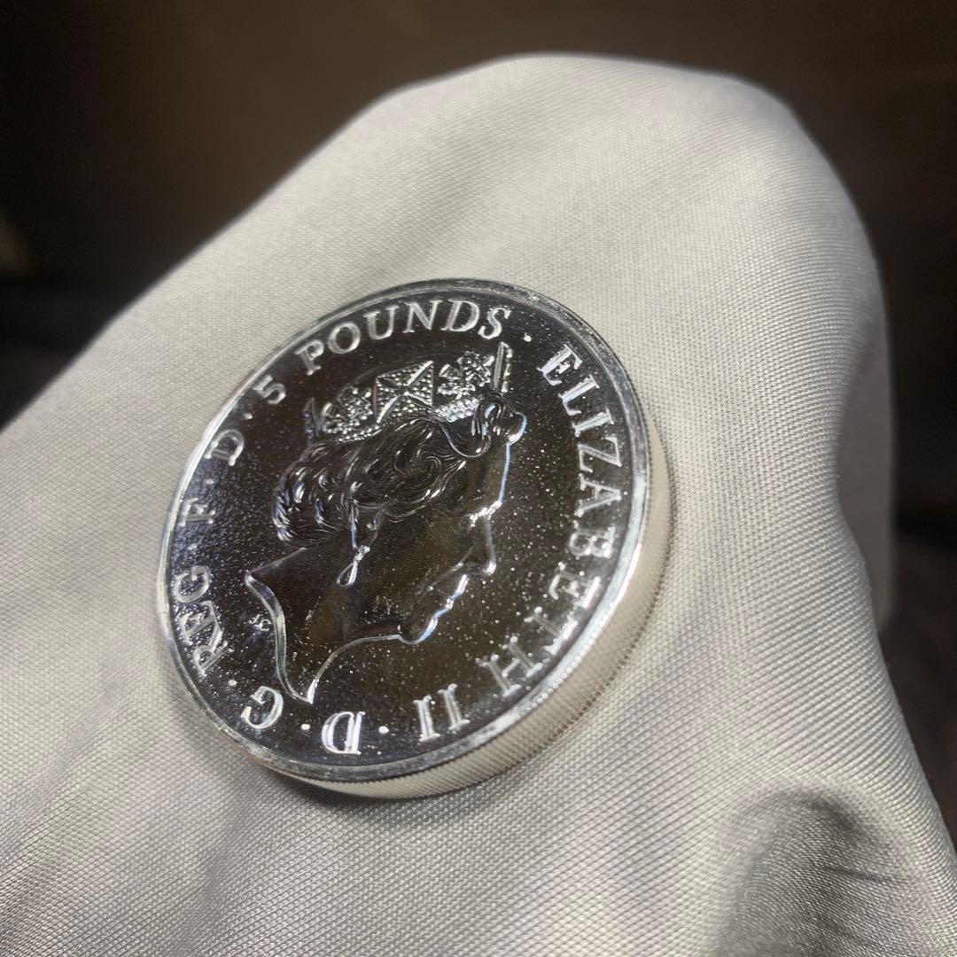 S1 純銀貨 2オンス クイーンズビースト　2016 ライオン・イングランド