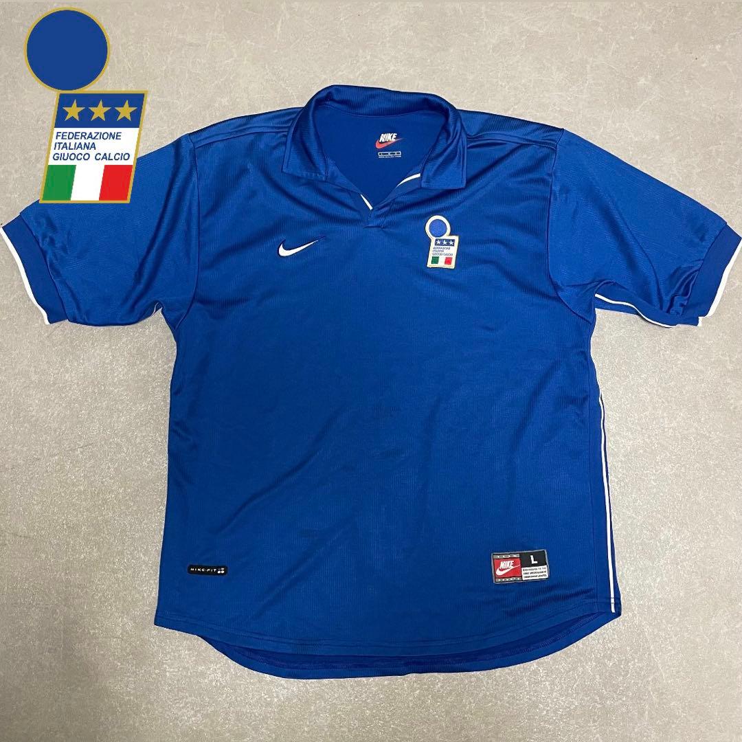 イタリア代表 NIKE Hユニフォーム98フランスW杯 サッカーシャツ Lサイズ
