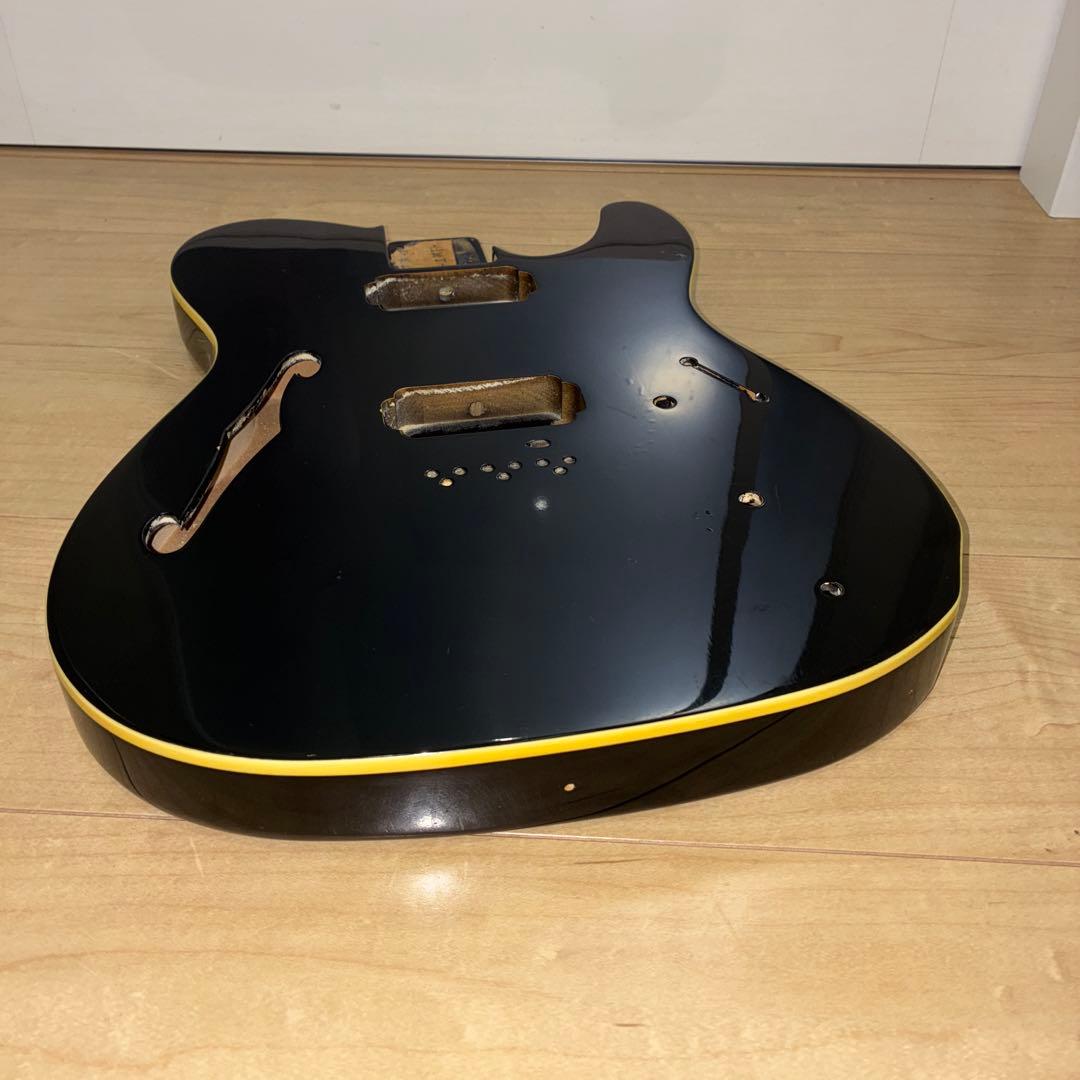 フェンダージャパン テレキャスター シンライン ボディ ブラック　HH