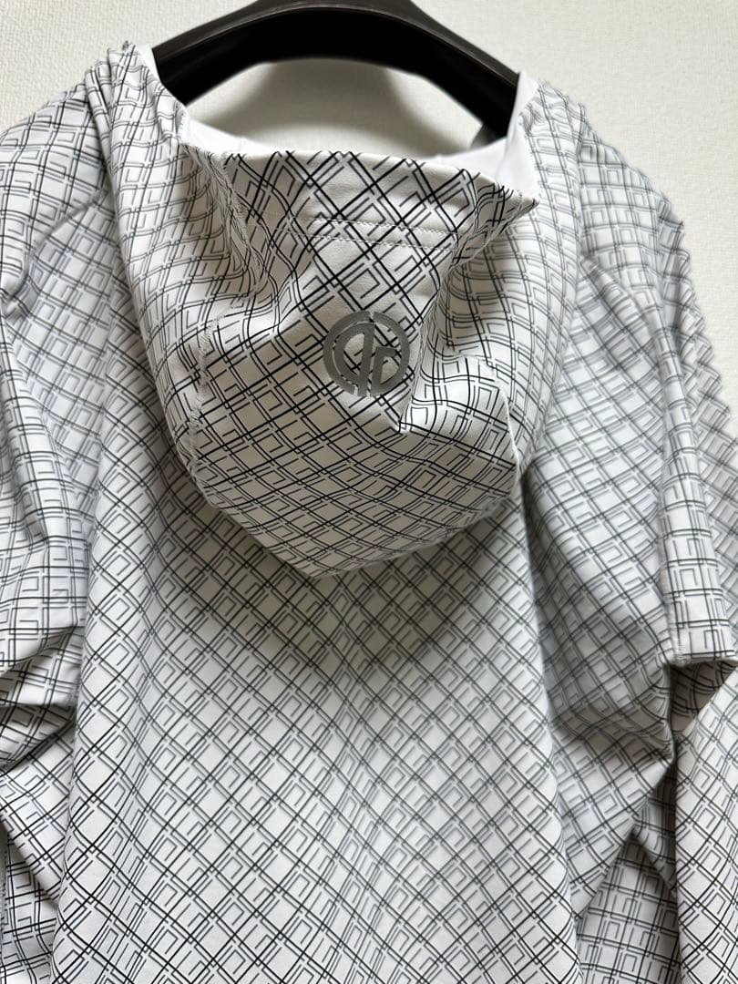 美品　CPG GOLF シーピージーゴルフ フード付きハーフジップ長袖　 XL