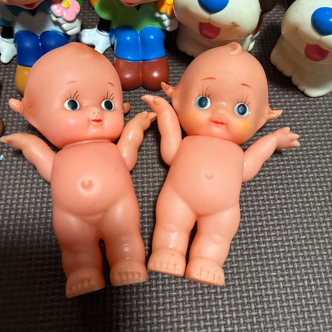 超希少ディズニーレトロ　ソフビ貯金箱ミッキーマウスキューピー山一三菱ワリコー三洋