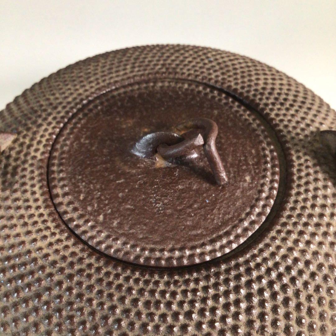 Ｐ３８５　銚子　『釜師　佐藤浄清造』『替蓋付』『平丸霰地紋』　共箱　酒器