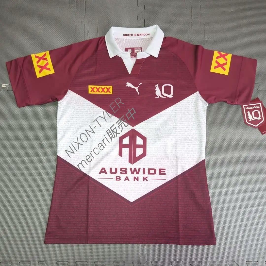 【海外Ｍサイズ】NRL ＱＬＤマルーンズ キャプテンズラン ジャージ