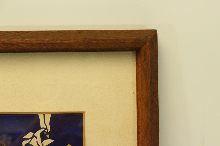 滝平ニ郎 作 木版画「少女」落款 額装 肉筆サイン(ZE444)