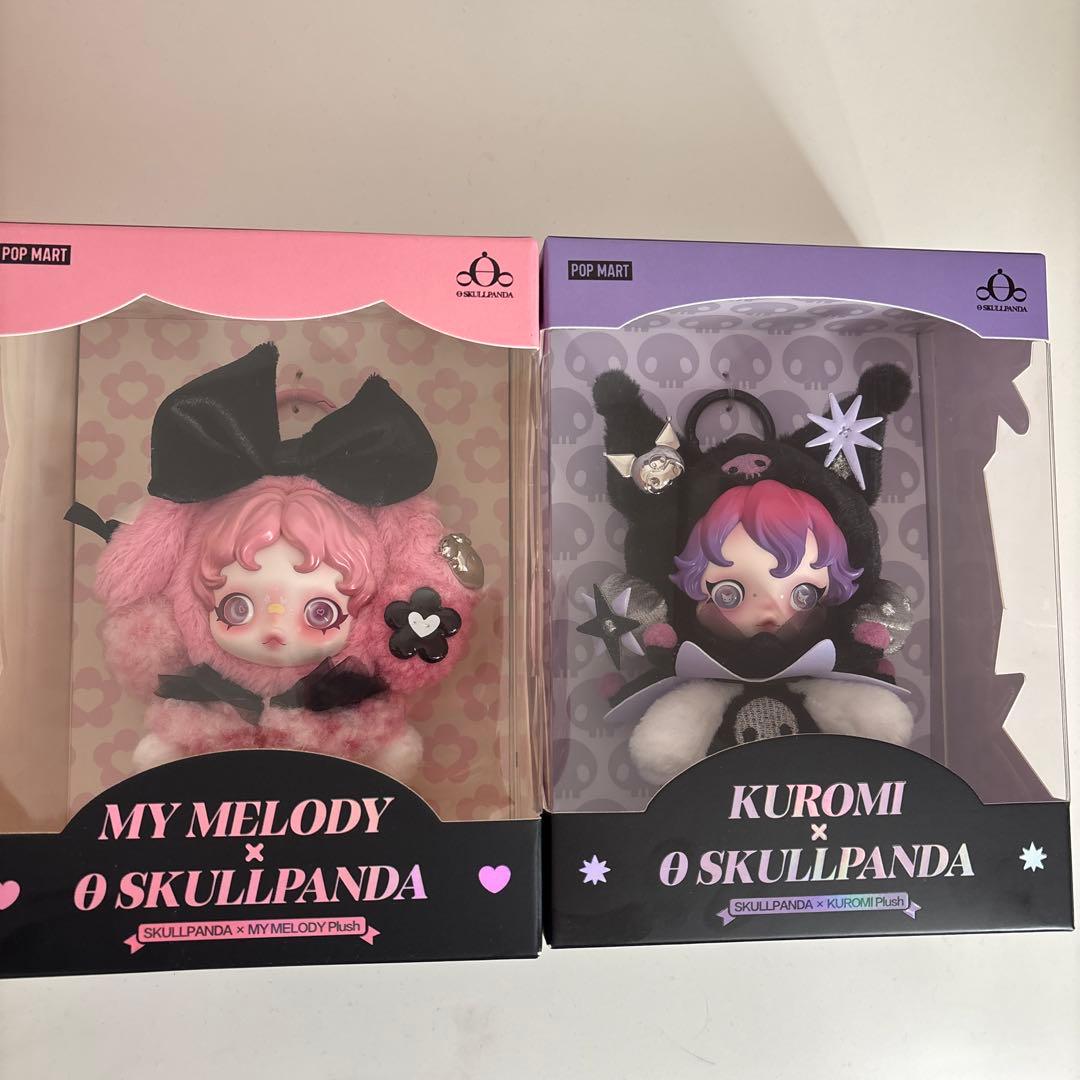 My Melody & Kuromi SKULLPANDA ぬいぐるみペンダント
