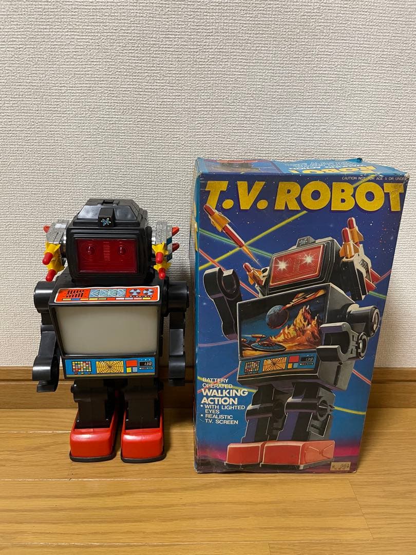 【希少】昭和レトロ　テレビロボット ウォーキングアクション