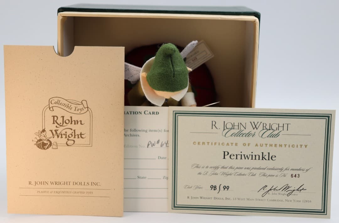 ペリウィンクル 妖精デザイン ピンクッション John Wright Dolls