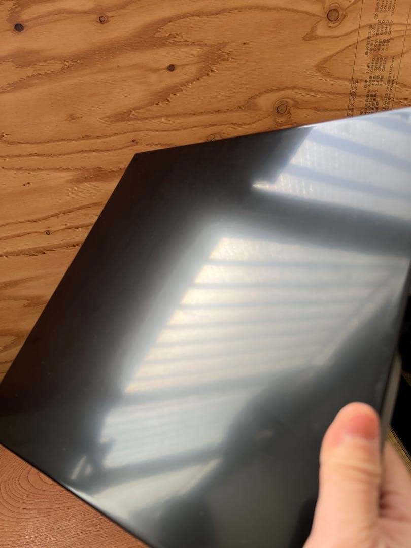 敷板　茶器／茶道具薄板（花入用敷板・花台）敷板　眞塗　元箱付き