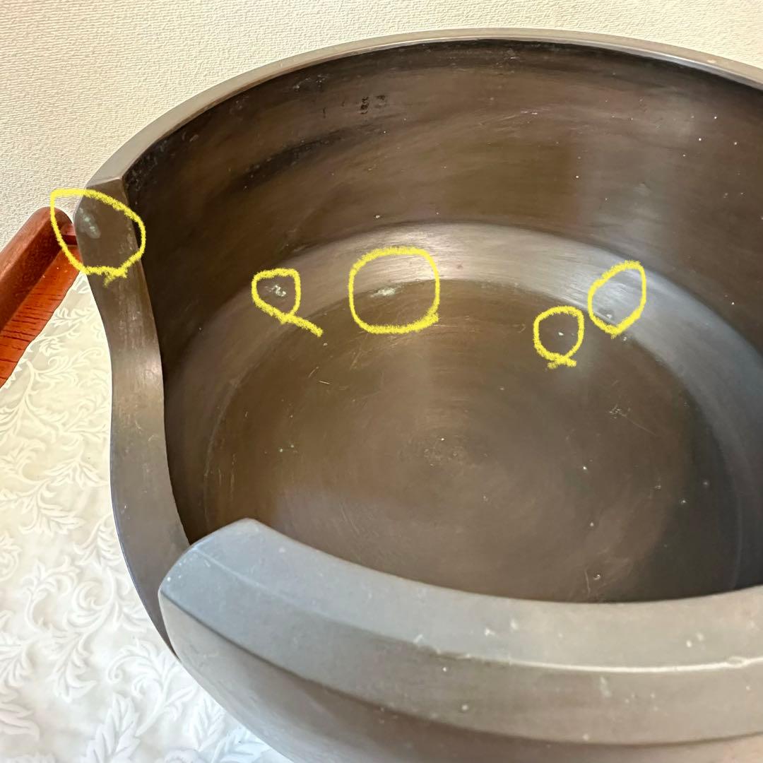 ♦︎未使用品♦︎ 唐銅？ 面取り風炉　風炉