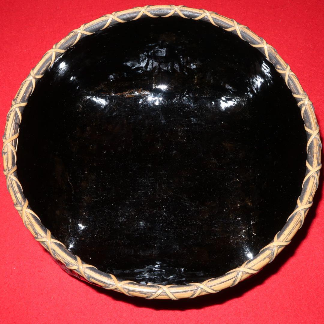 【茶道具】油竹炭斗　稽古用