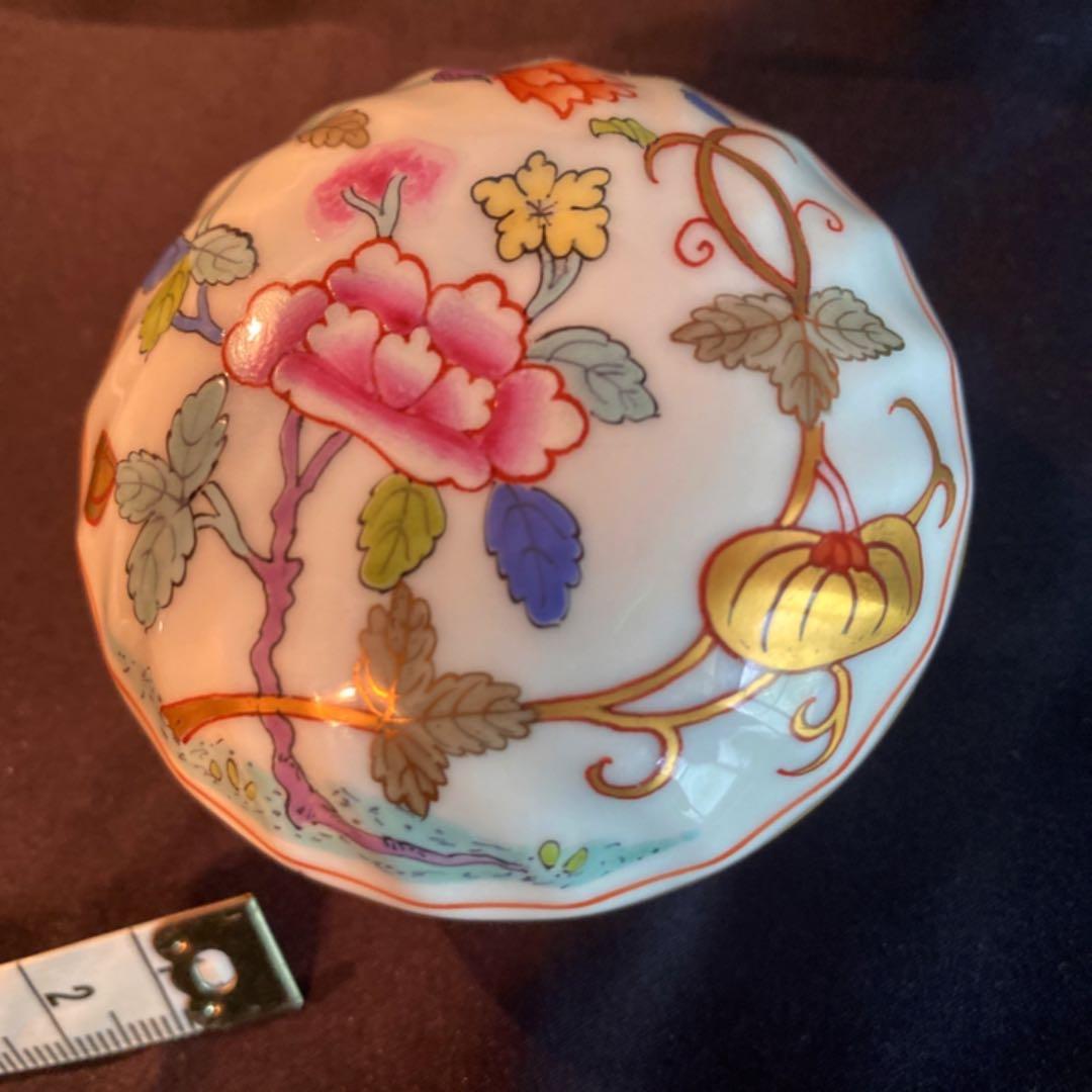 1839年19CアンティークヘレンドSH上海シノワズリ☆ケース付★金彩☆希少