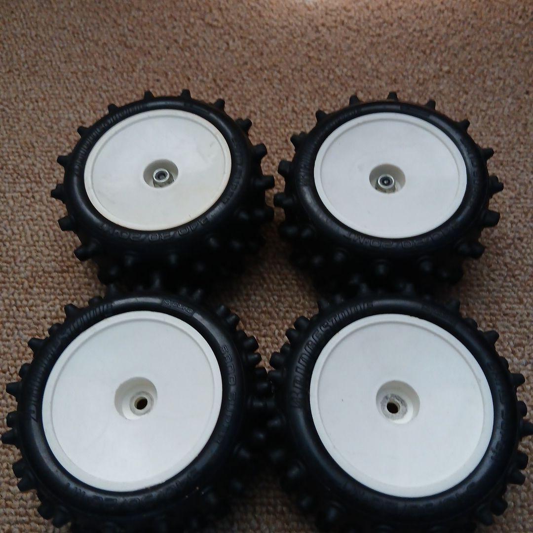 【当時物・美品】京商(Kyosho) ブリヂストン スパイクタイヤ 4本セット