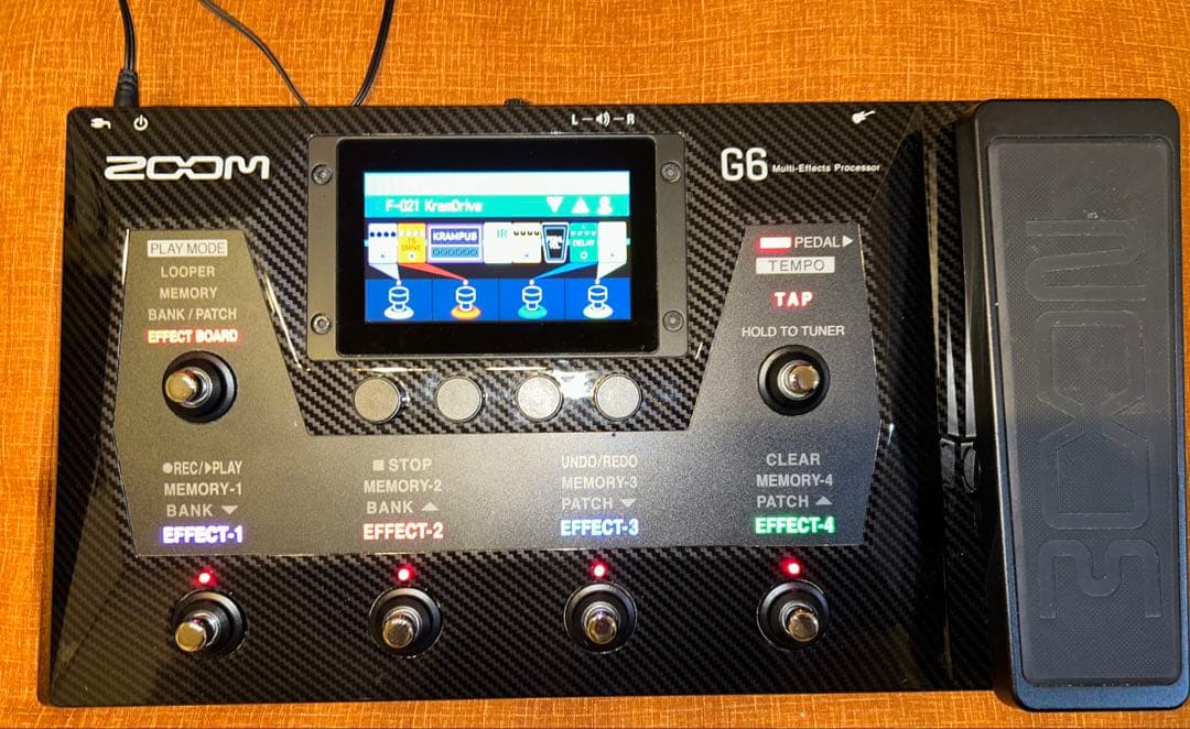 【今日だけ2,000円割】Zoom G6 ギターエフェクター BTA-1付属