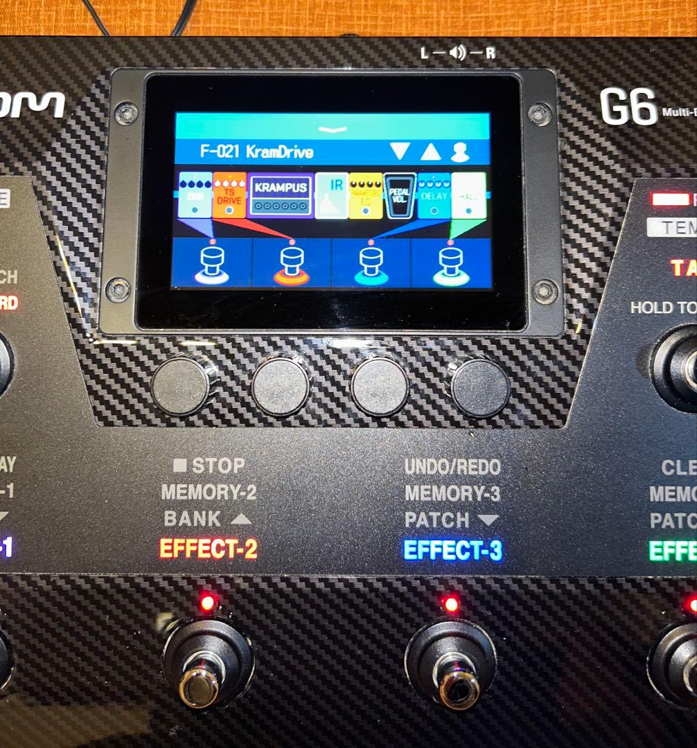 【今日だけ2,000円割】Zoom G6 ギターエフェクター BTA-1付属