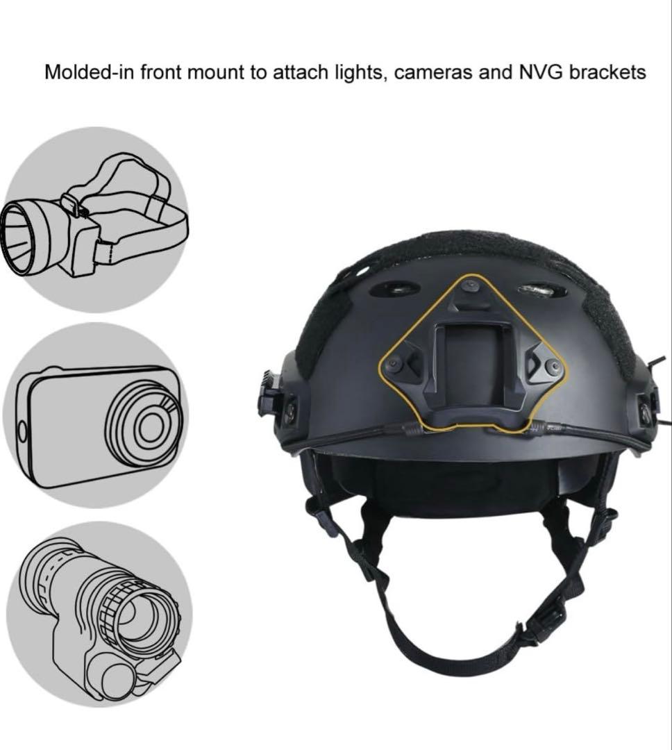 【美品】ダミークアドレンズ+ミリタリーヘルメット　セット