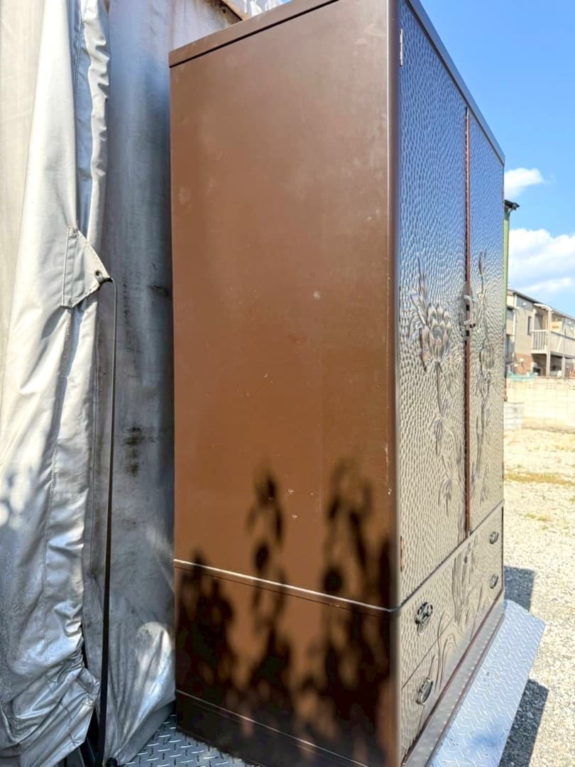 ○[最高級美品] 佐藤恵仙 鎌倉彫 円心彫 桐箪笥 漆塗り 衣装 着物 和箪笥