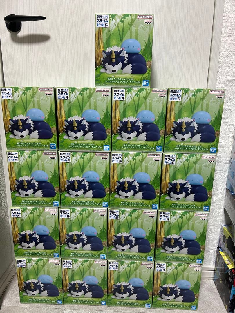 転生したらスライムだった件　リムル＆ランガ ソフビフィギュア　17個セット