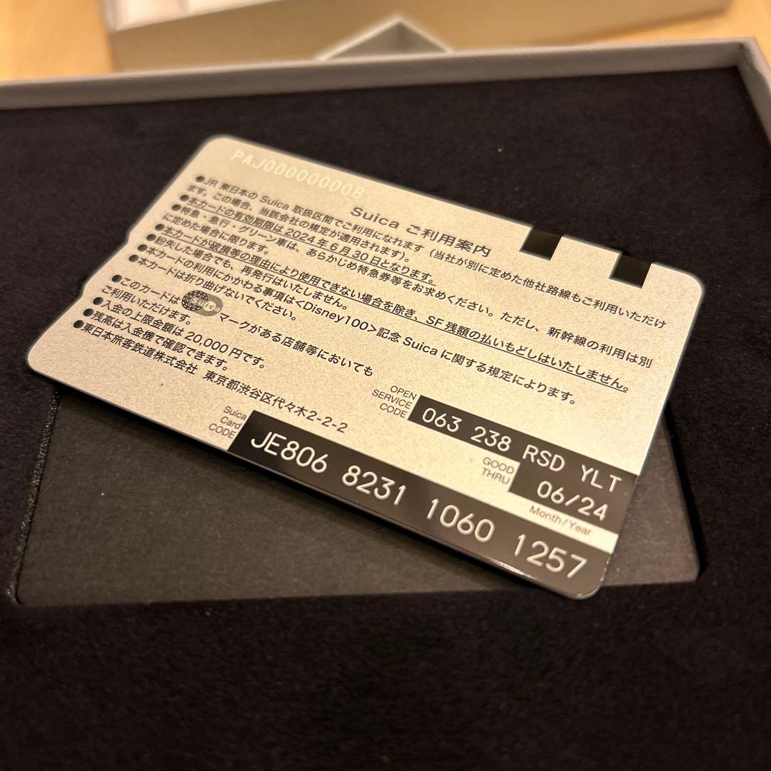 Disney100 記念 Suicaカード & 収納ボックス　新品