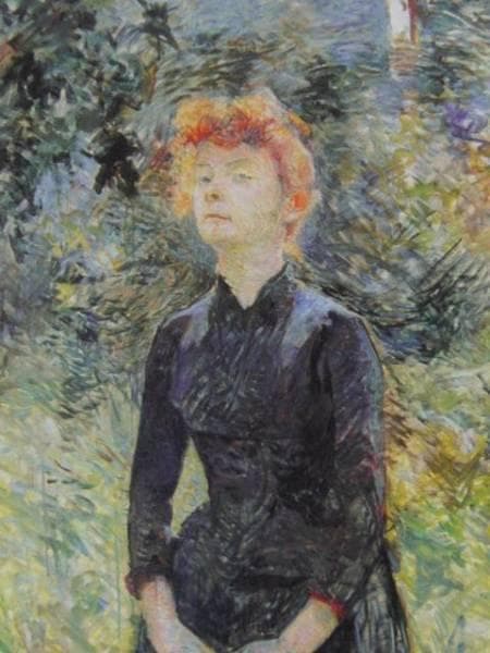 ロートレック 、【パティニョールにて】、希少画集画、新品高級額・額装付