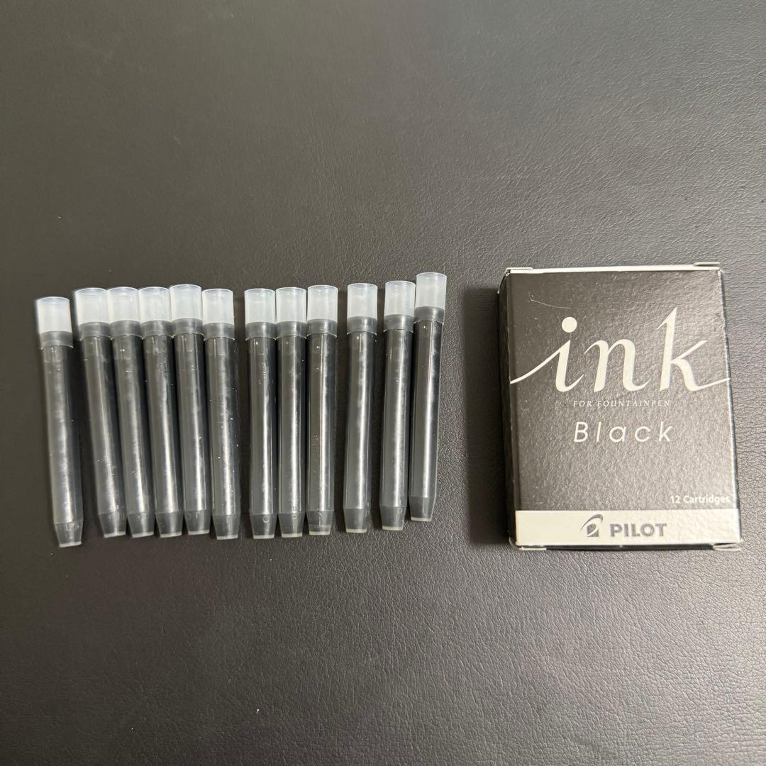 PILOT decimo 万年筆 グレー インク替え付き