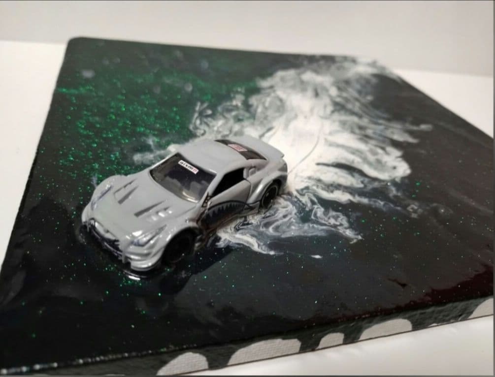 レジンジオラマ『シャークGT-R ディープオーシャンEsc』 壁掛けアート」