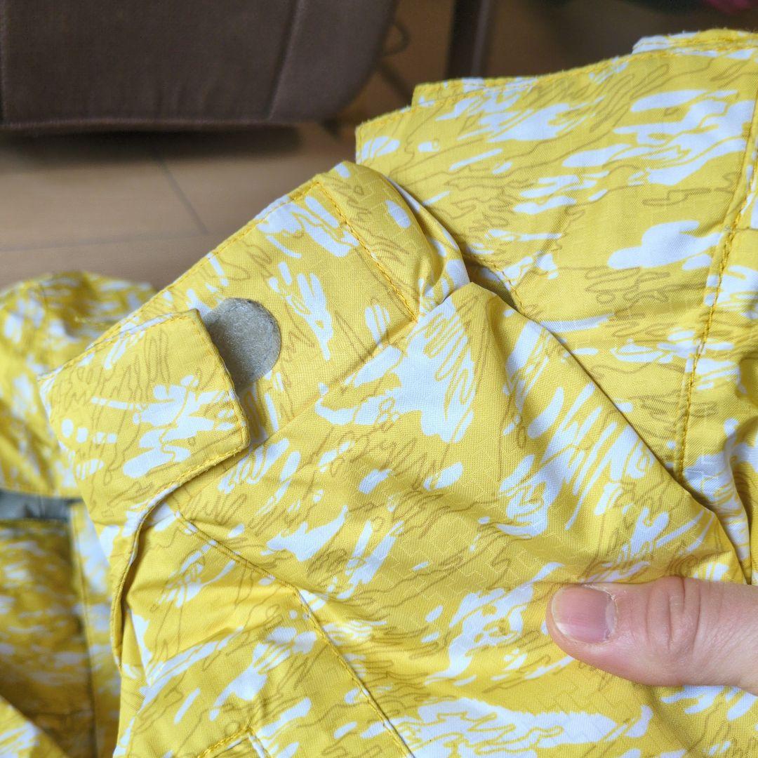 極美品　期間限定　格安出品　イエロー迷彩 スノーボードウェア　おまけ付き