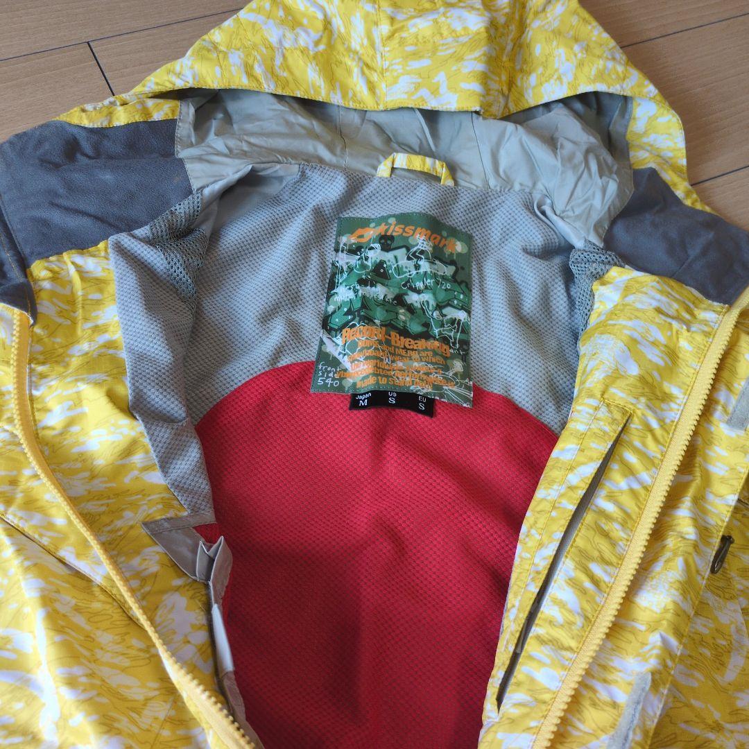極美品　期間限定　格安出品　イエロー迷彩 スノーボードウェア　おまけ付き