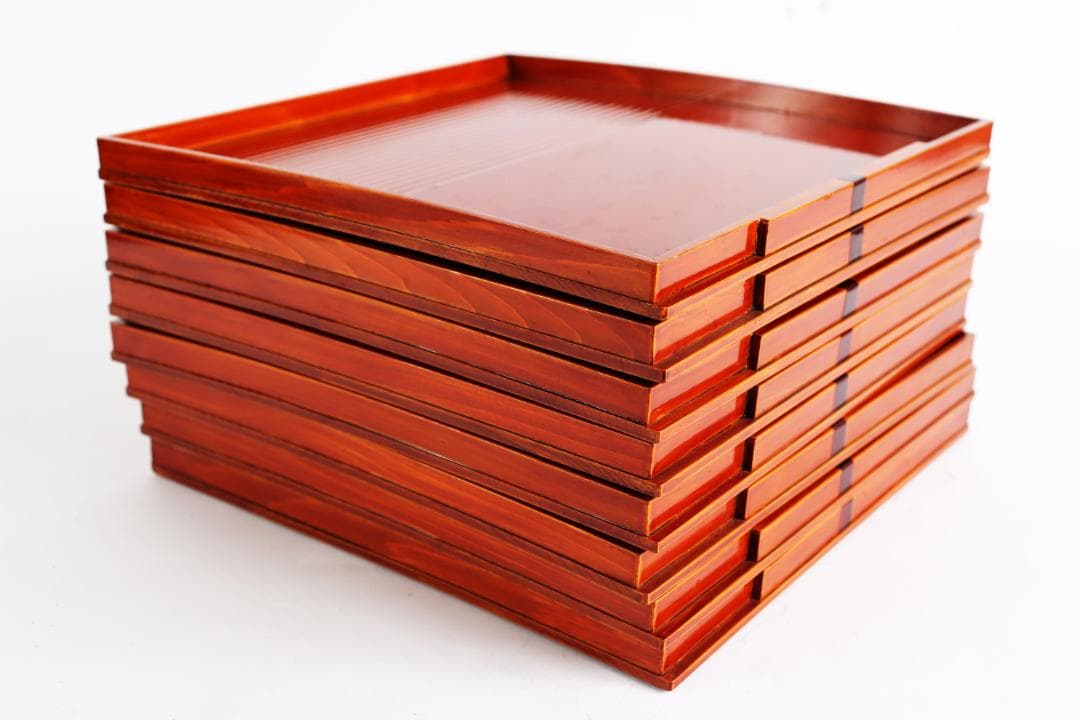 飛騨春慶塗 福田吉郎兵衛 懐石膳 八客 四方盆 会席