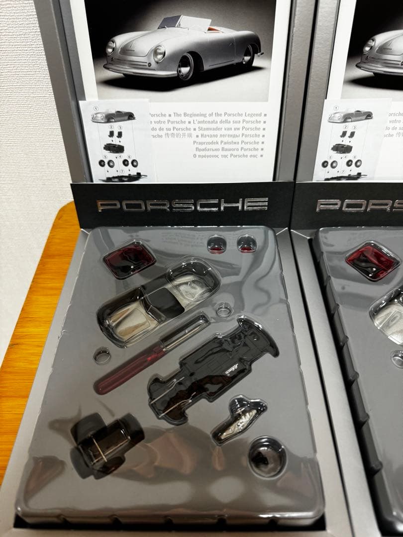 【Schuco】シュコーPorsche 356Silver 組立キット2台セット