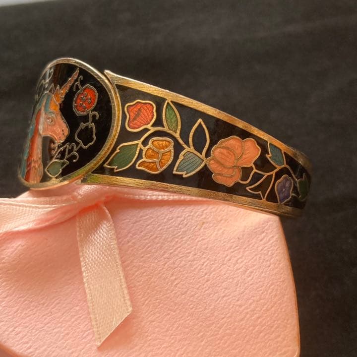 バングル　七宝焼　ユニコーン