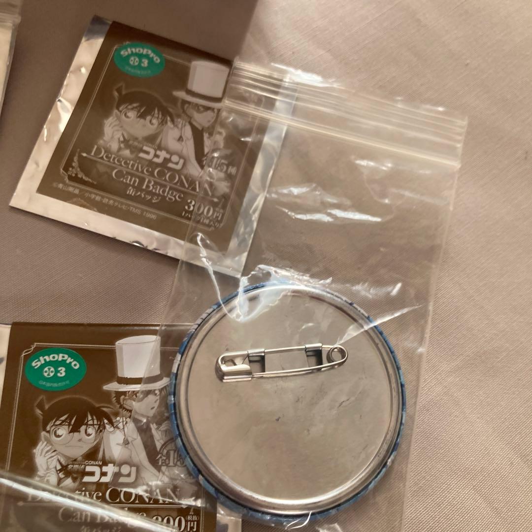 名探偵コナン　缶バッチ　怪盗キッド　江戸川コナン