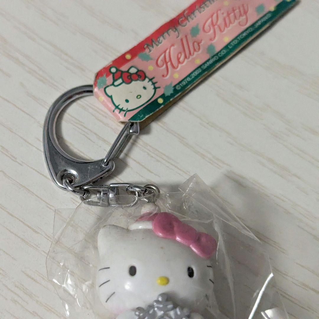 ハローキティ クリスマス 雪の結晶 キーリング キーホルダー 平成レトロ 当時物