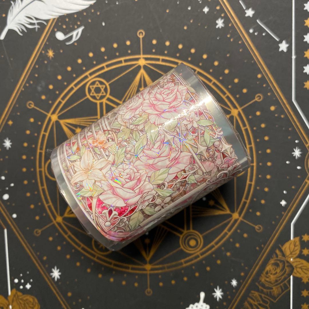 【C】海外　10m巻　貝殻光マスキングテープ　動物/お花/装飾/背景系