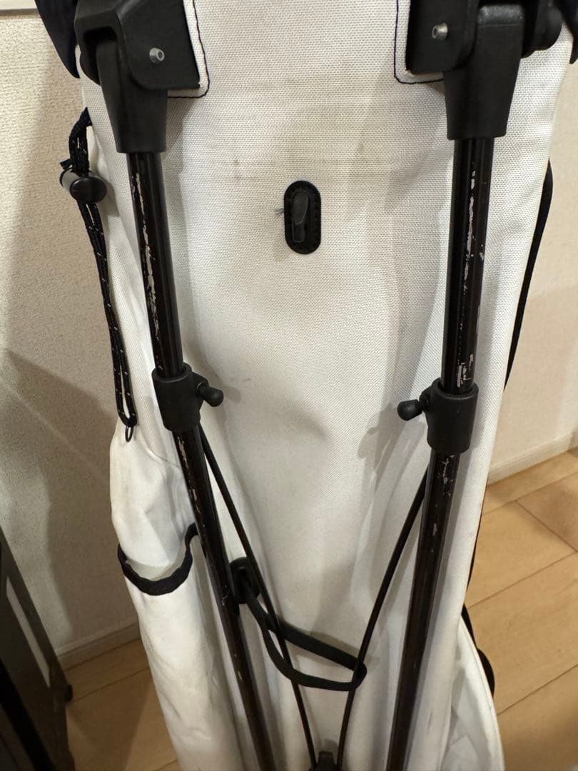 PING キャディバッグ スタンド付き ホワイト/ネイビー/レッド