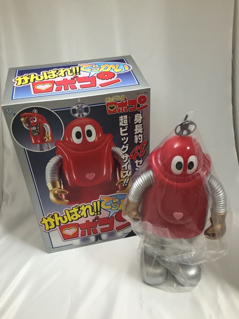 未使用品　がんばれ！！でっかいロボコン 赤いロボットフィギュア 約48cm