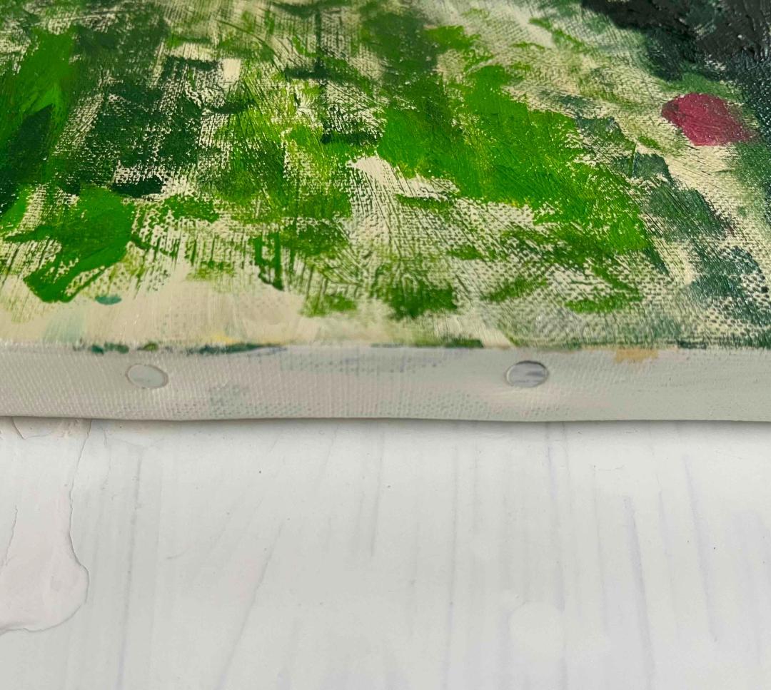 32×41㎝「雨を待つ木」油彩・原画・F6 フレームは付きません。