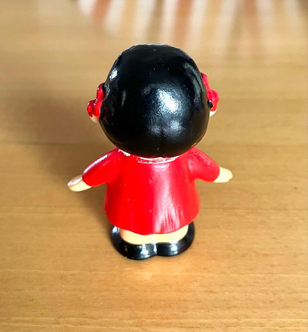 ペコちゃん 人形 ソフビ 園児服 不二家 当時物 レア　9㎝