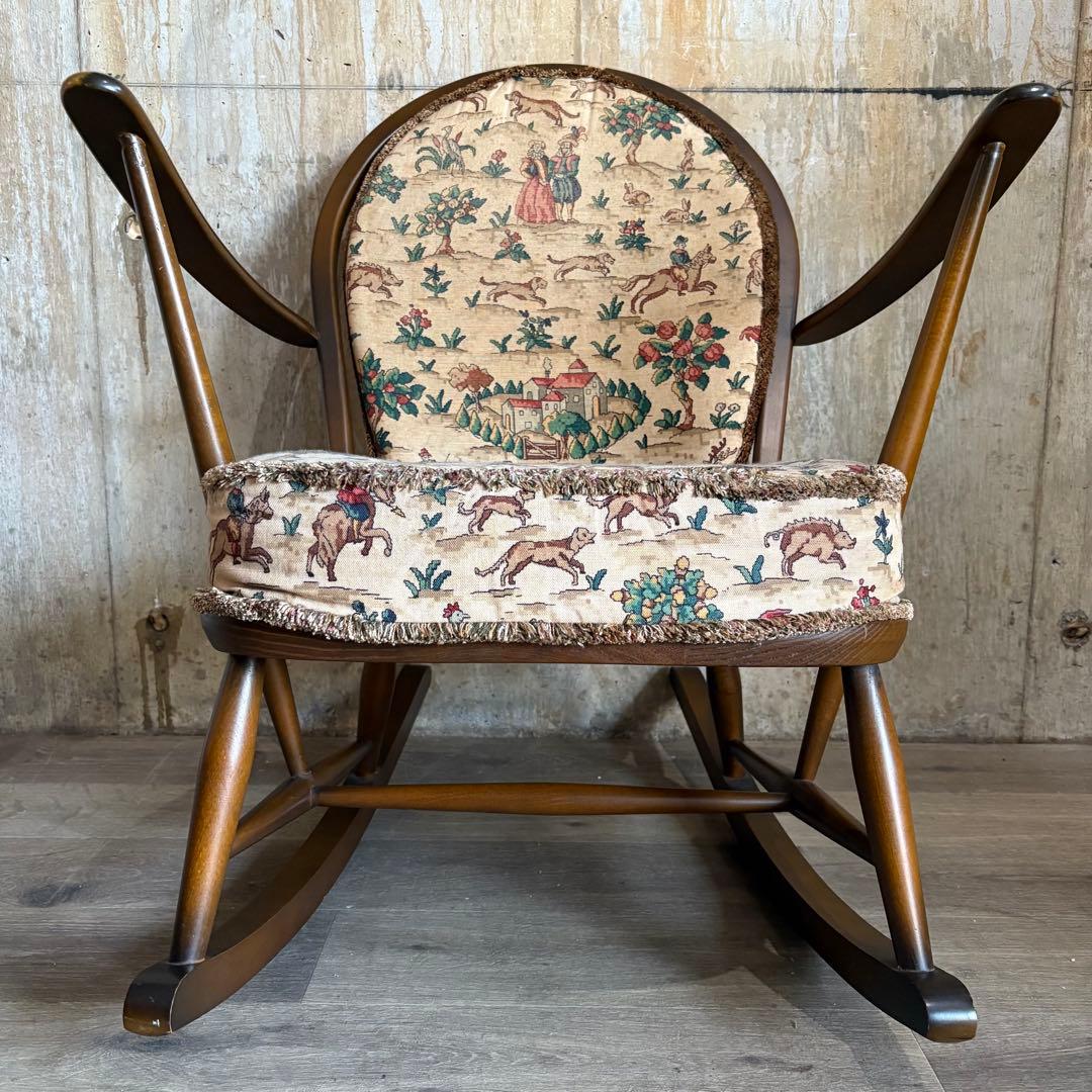 ERCOL グランドマザー　ロッキングチェア　ヴィンテージ　アーコール　希少