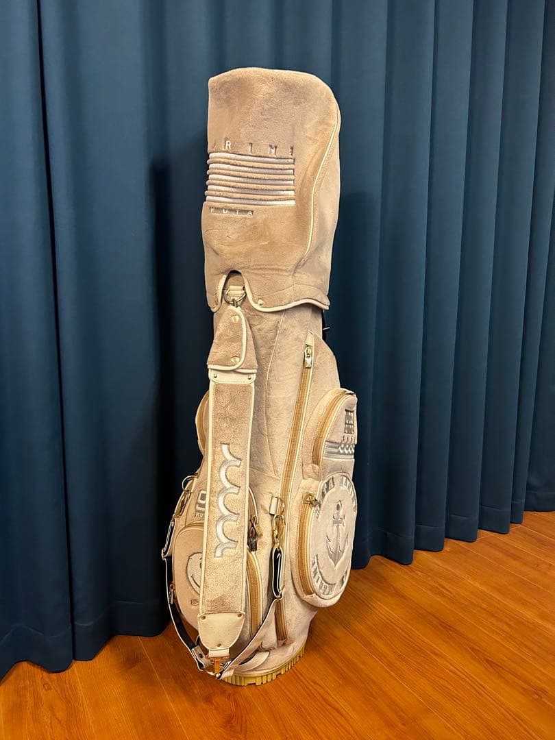 ムータマリンゴルフ　エコファー　キャディバッグ　ベージュ