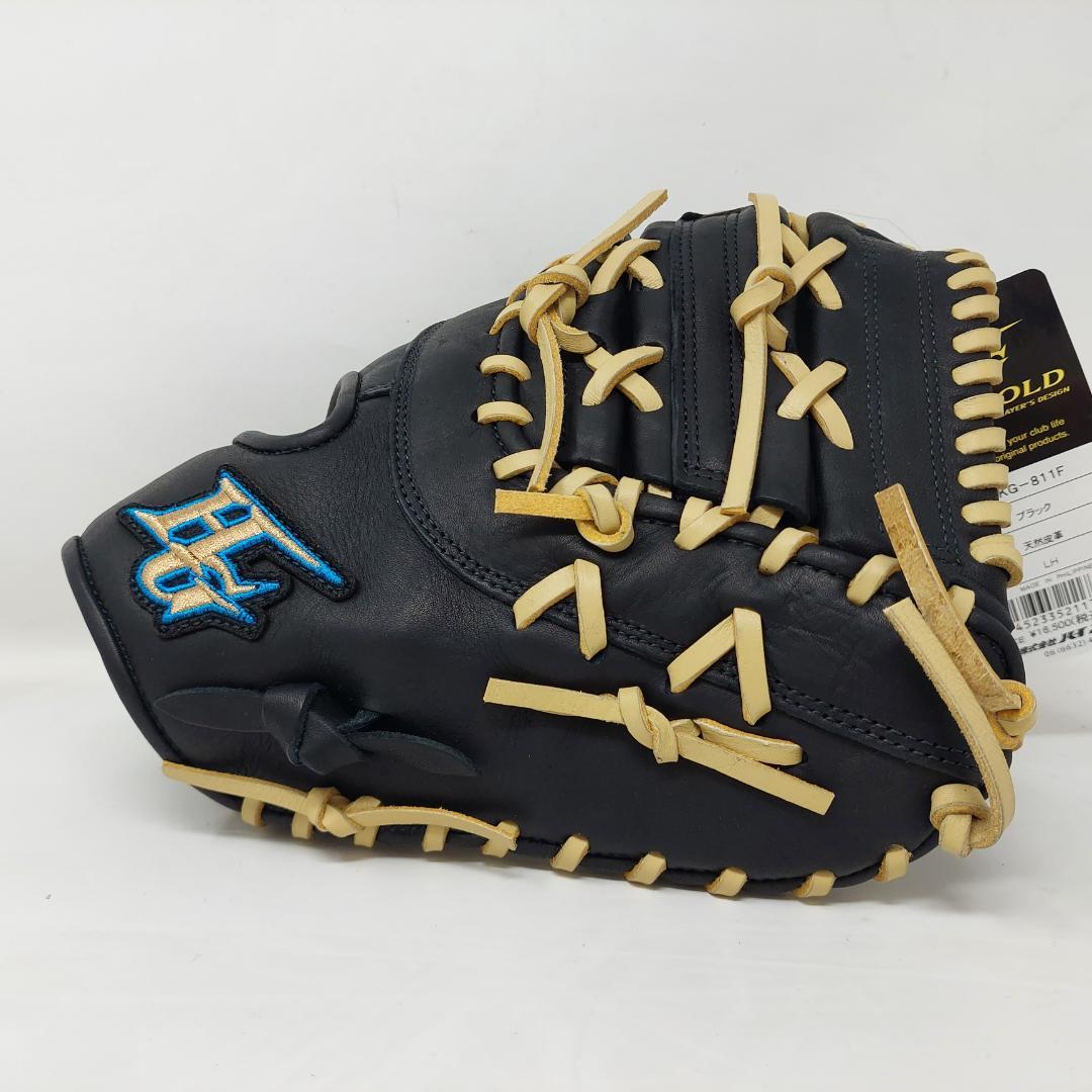 ハイゴールド 少年軟式一塁手用ミット RKG-811F ブラック